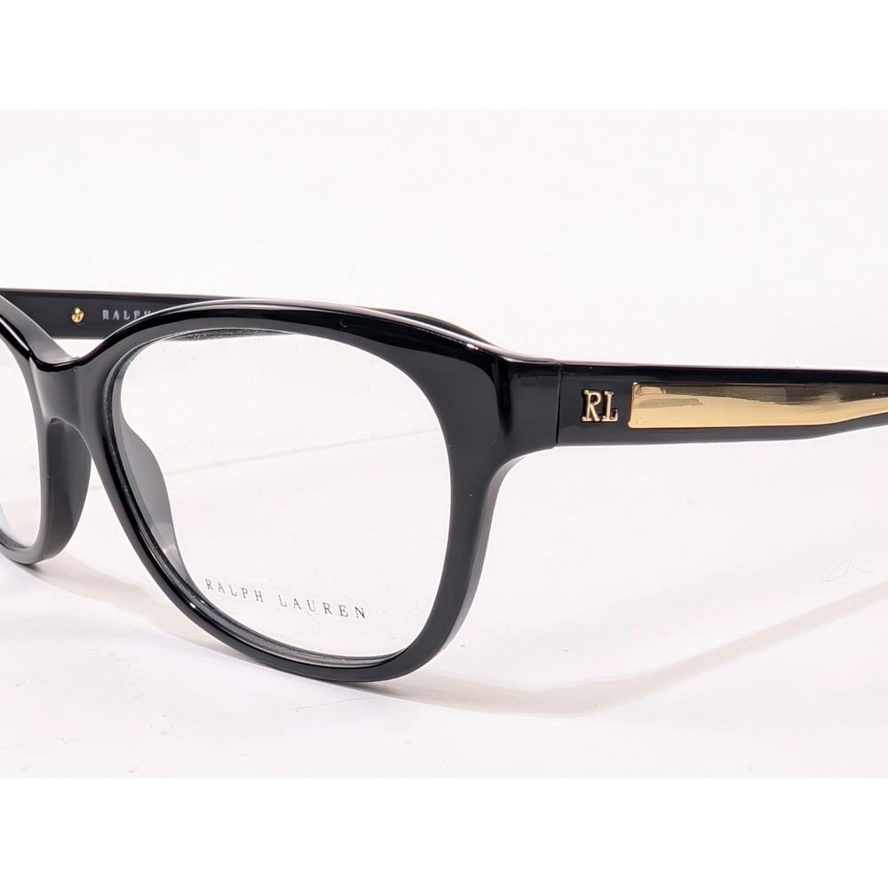 Ralph Lauren RL 6155 5001 Black/Gold Unisex Eyeglasses 54-16-140mm New - Picture 2 of 10